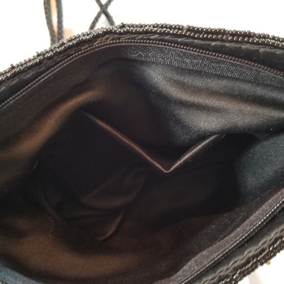 Made in Macau 9x6 inches black , red and gold seed beads excellent condition - Picture 8 of 9